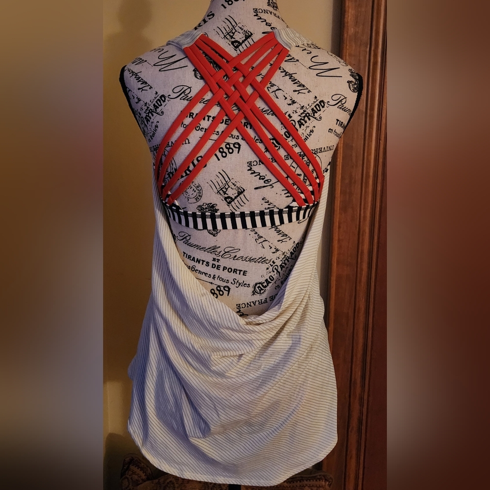 Red Strappy Back Women’s Top